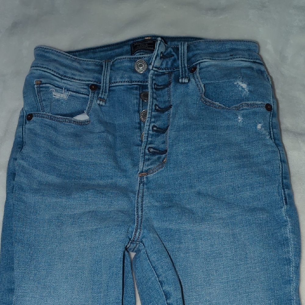 Abercrombie & Fitch Light Blue High Rise Jeans